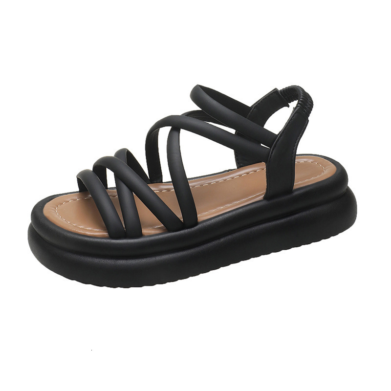 Roman Sandals For Women Thick Sole Summer New sandal Casual Versatile Fashion Fairy Style Palm Anti Slip Beach Shoes Ddmysaturn