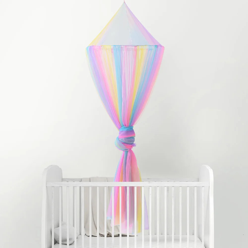 Summer rainbow dome baby mosquito net antimosquito free installation of childrens cute beautiful bed curtain 250604z