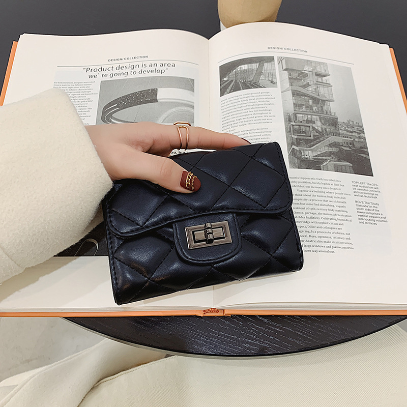 2025 New Luxury Bag Style Quilted Wallet For Women Short Korean Version Versatile New Free Delivery Designer Bag Foldable Simple Card Holder Coin Purs