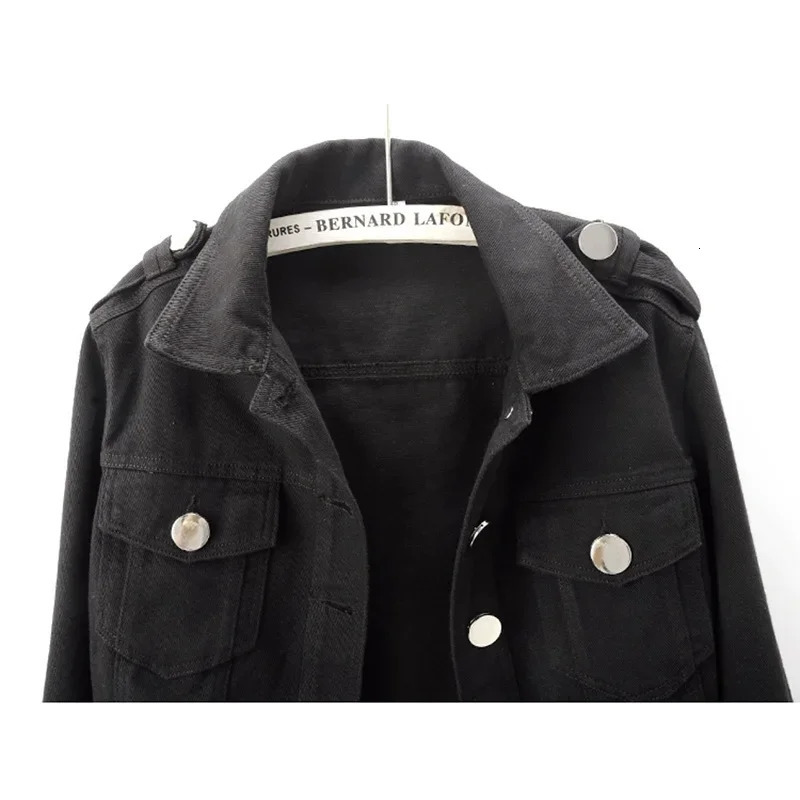 Spring Autumn Fashion Solid Color Big Pocket Denim Jacket Women Casual Cowboy Outerwear Hem Belt Slim Short Jeans Jacket Female 250609