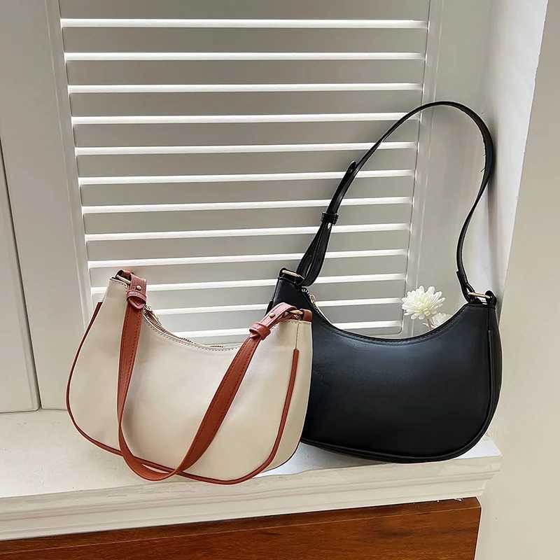 Vintage Dumpling Underarm Bag For Women PU Leather Shoulder Bag XJ250610