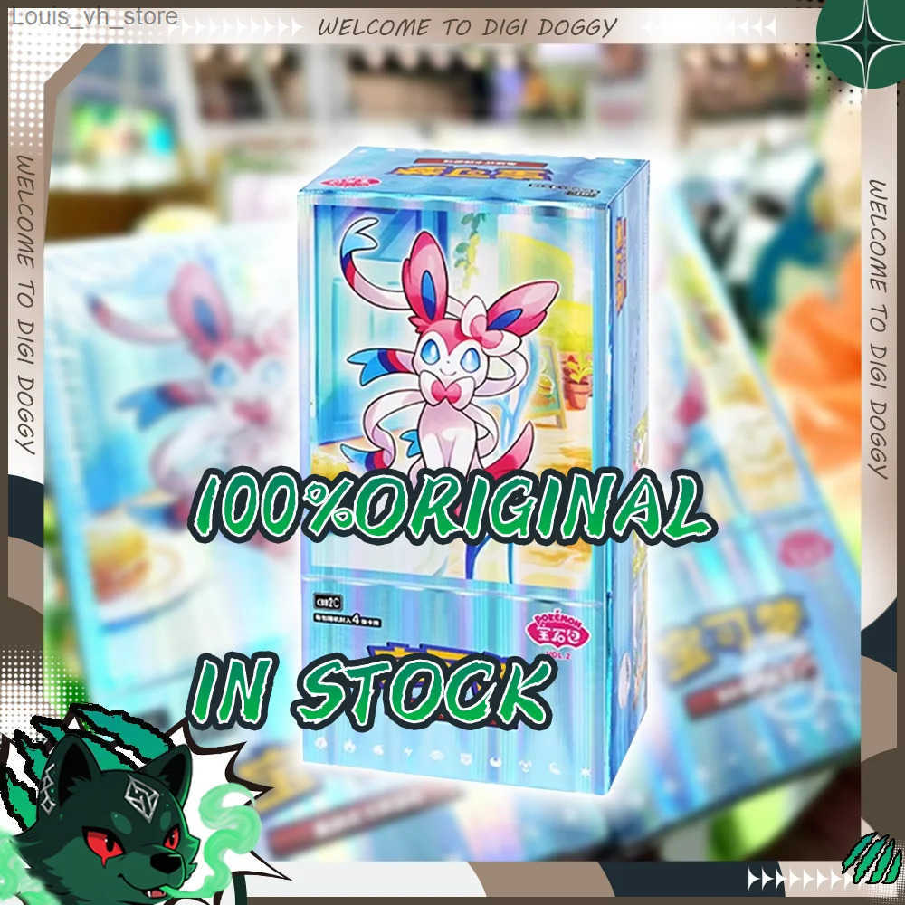 Original 100% Gem Pack Vol 2 Cards Scarlet and Violet Trading PTCG Eeveelution Booster Pack 2 Box Collection Toy Gifts L250610