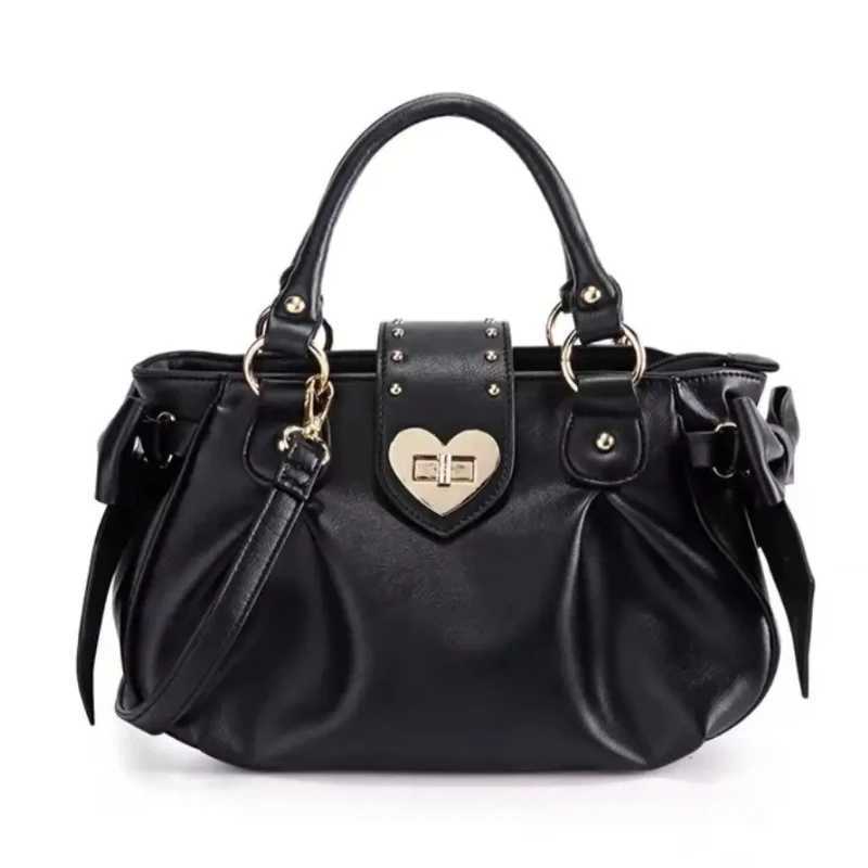 Harajuku Bow Pink Hand Bag Purse Women Japanese Style Soft Casual Crossbody Bag Ladies Sweet Cute Large Capacity Shoulder Bags XJ250610
