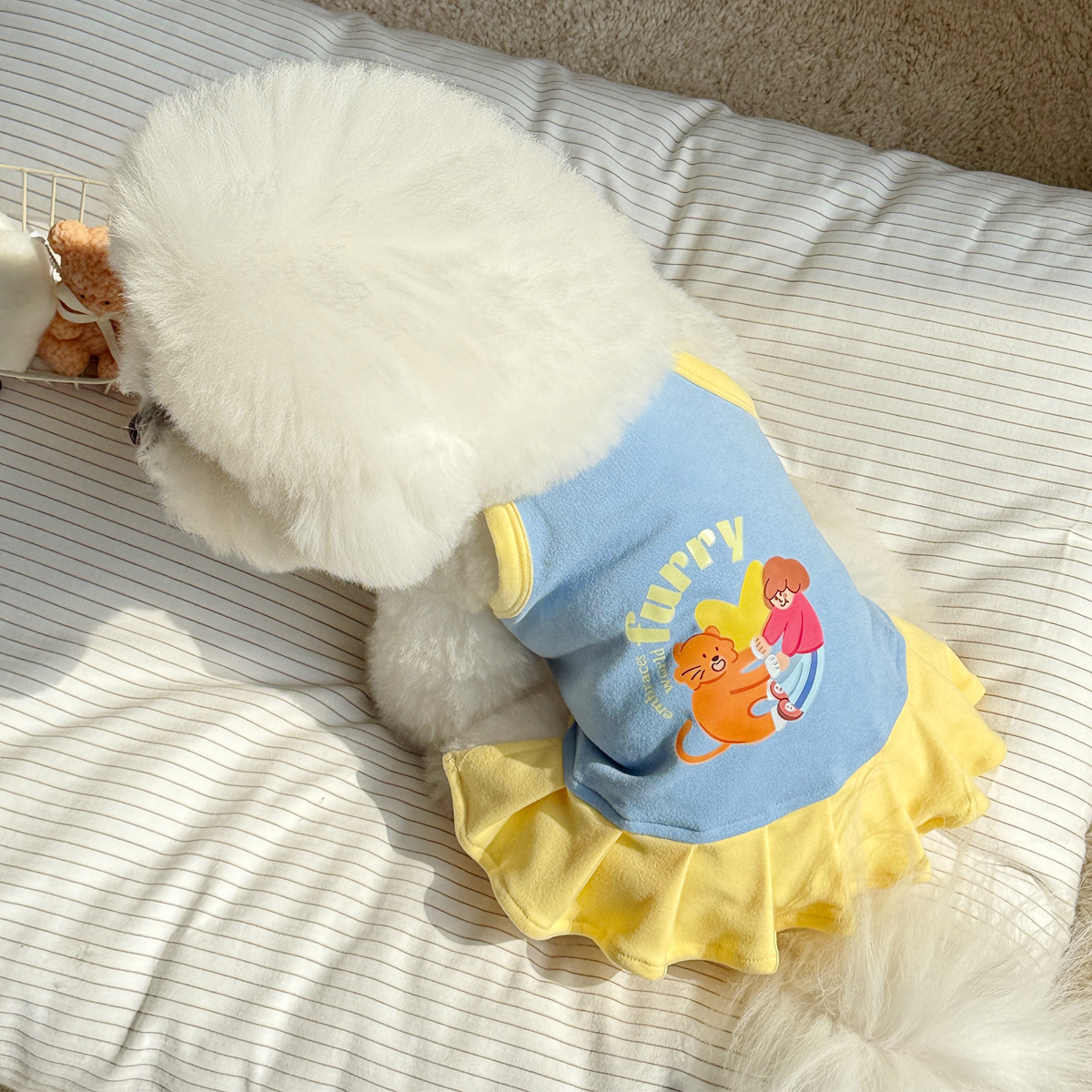 New dog clothes summer thin Teddy Bichon small dog kitten spring and summer cute skirt