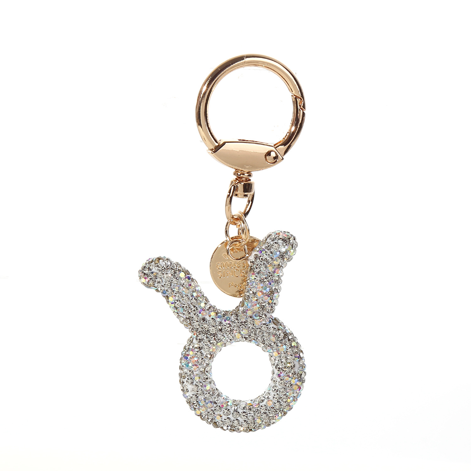 Fashion shiny car keychain diamond encrusted constellation keychain exquisite personalized key decorative book bag bag pendant jewelry couple jewelry 