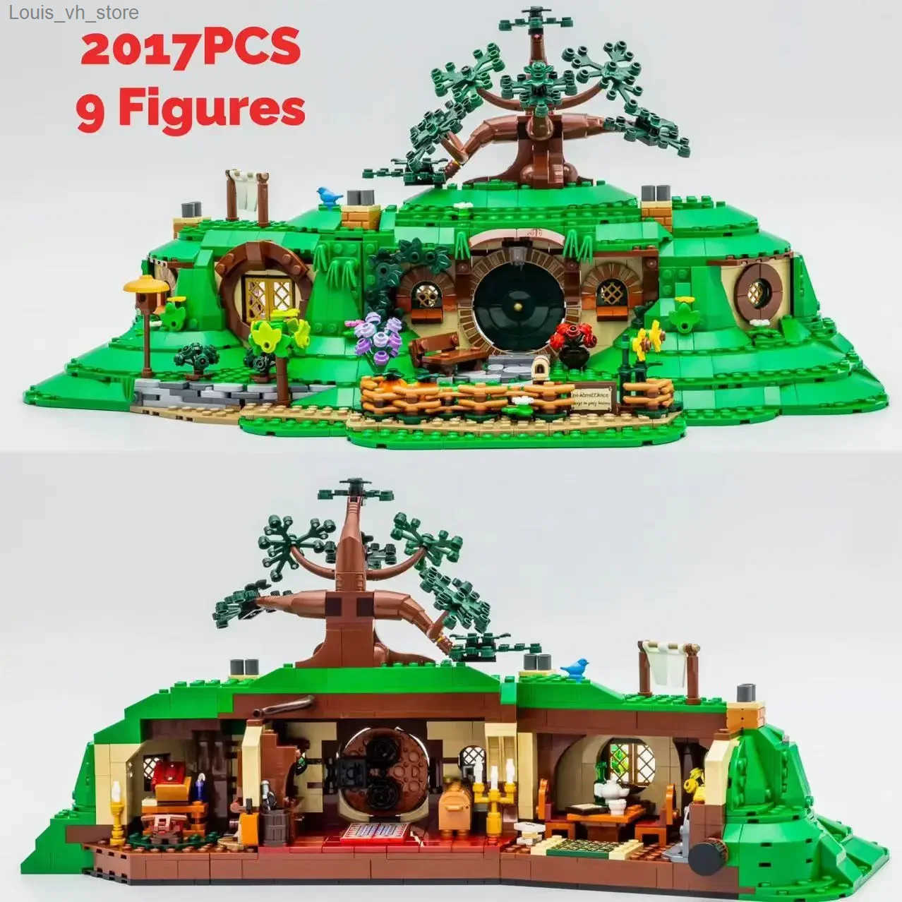 2025 Compatible 10354 Shire Hole Architecture Street Building View Blocks Model Creative Assemble Bricks Toy For Kid Gifts L250610
