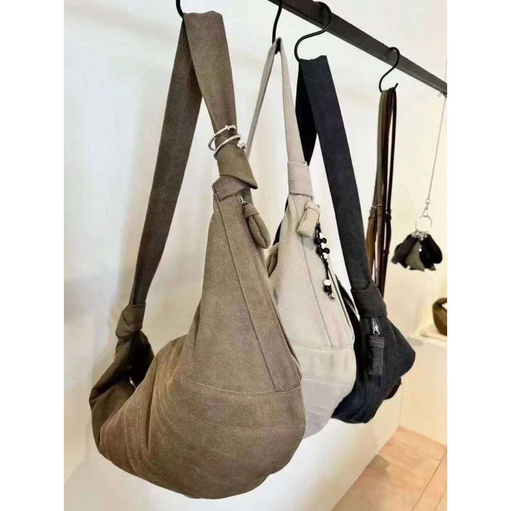 Spring Summer Retro New Women Office Versatile Casual Large Capacity Canvas Bag Ladies Designer Single Shoulder Messenger Bags