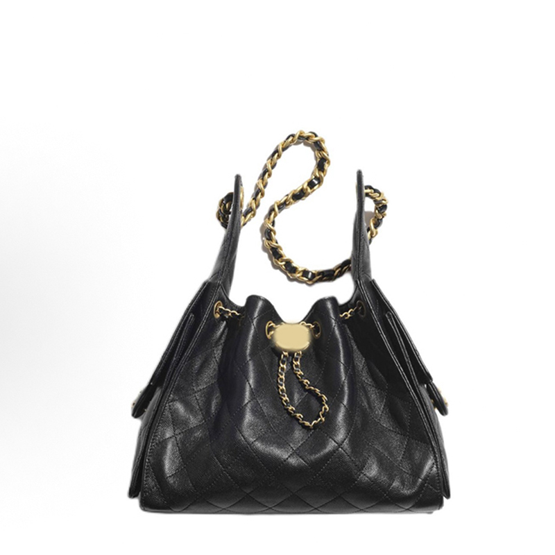 Designer Fun 25 Handbag Women's Fashion Large Capacity Chain Shoulder Bag Dia grid pattern quilting Genuine leather crossbody Hobo bag