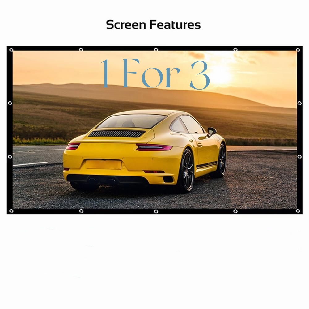 180inch Full HD 4K LX large screen home theater foldable portable soft screen projector screen wall hanging screen