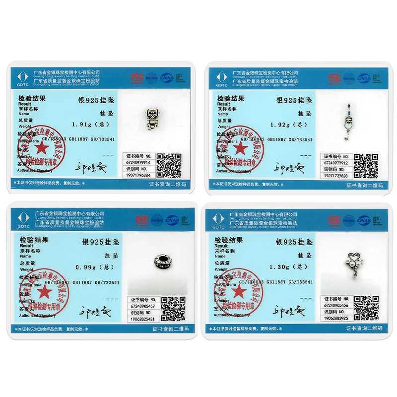 925 Sterling Silver Animal Dinosaur Lion Wolf Tiger Rabbit Pendant Fit Charm Original Bracelet DIY Fine Jewelry Making for Women XJ250611