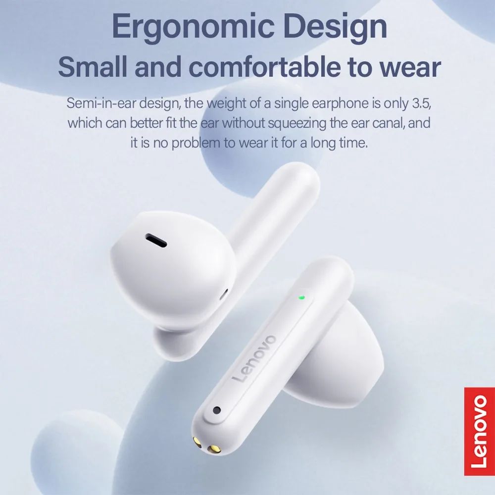Lenovo LP1 Pro Earphone Wireless Bluetooth TWS Headphones Waterproof Sport Noise Reduction Game Earbuds With Microphone