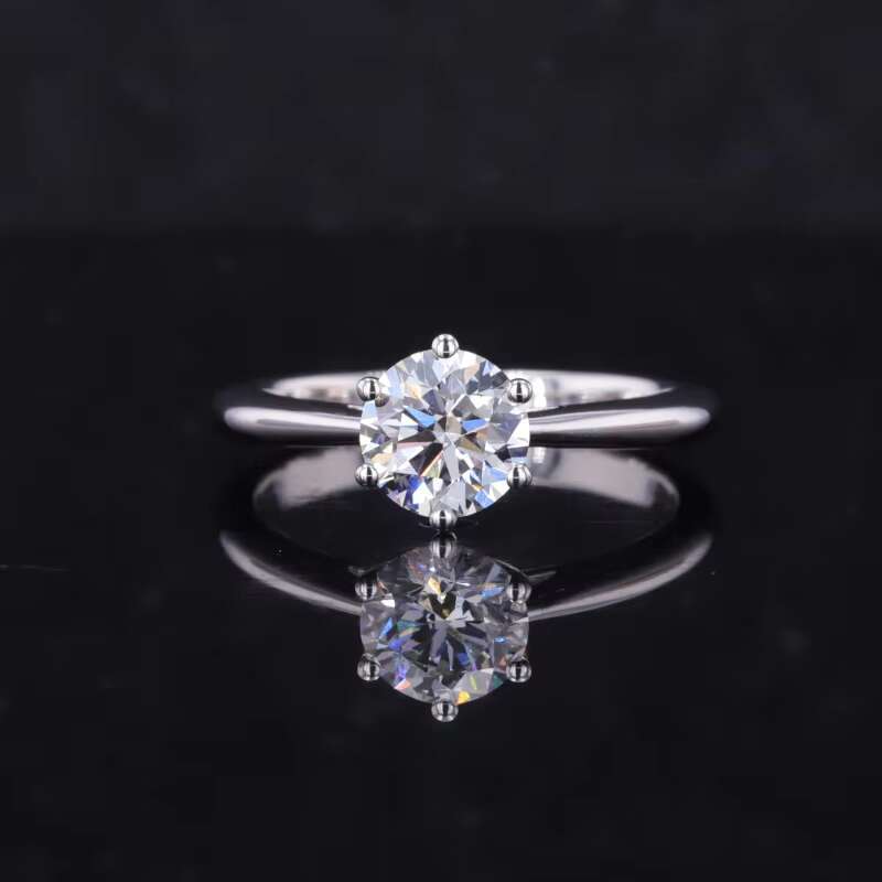Starsgem Lab Grown Diamond Hpht Cvd 14k White Gold Wedding Engagement Ring Certified Lab Grown Diamond Ring