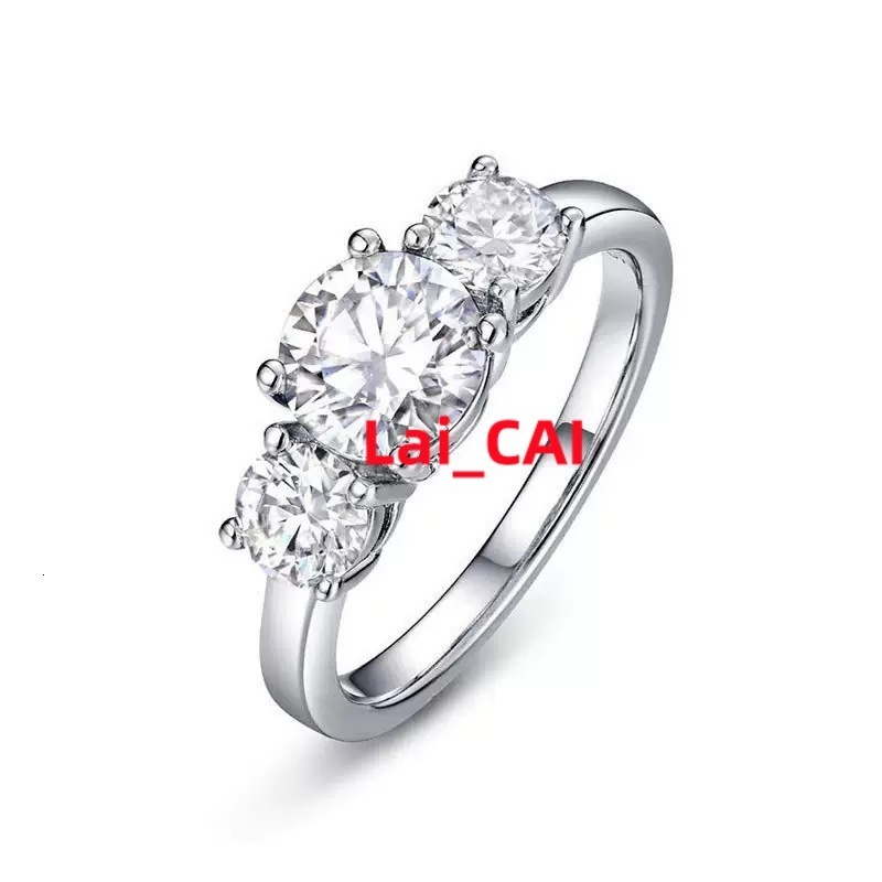 New Arrival Moissanite Rings 925 Sterling Silver Lab Created Adjustable Moissanite Engagement Ring Jewelry Women