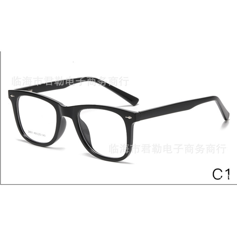 Style Insert Core Imitation Acetate Frame Rivet Non-Prescription Optical Gradient Color Glasses For Women