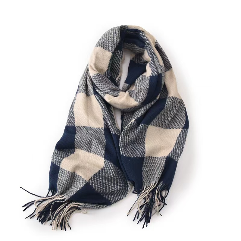 T938 scarf women's winter new all-match high-end medium-length cashmere warm thickened shawl