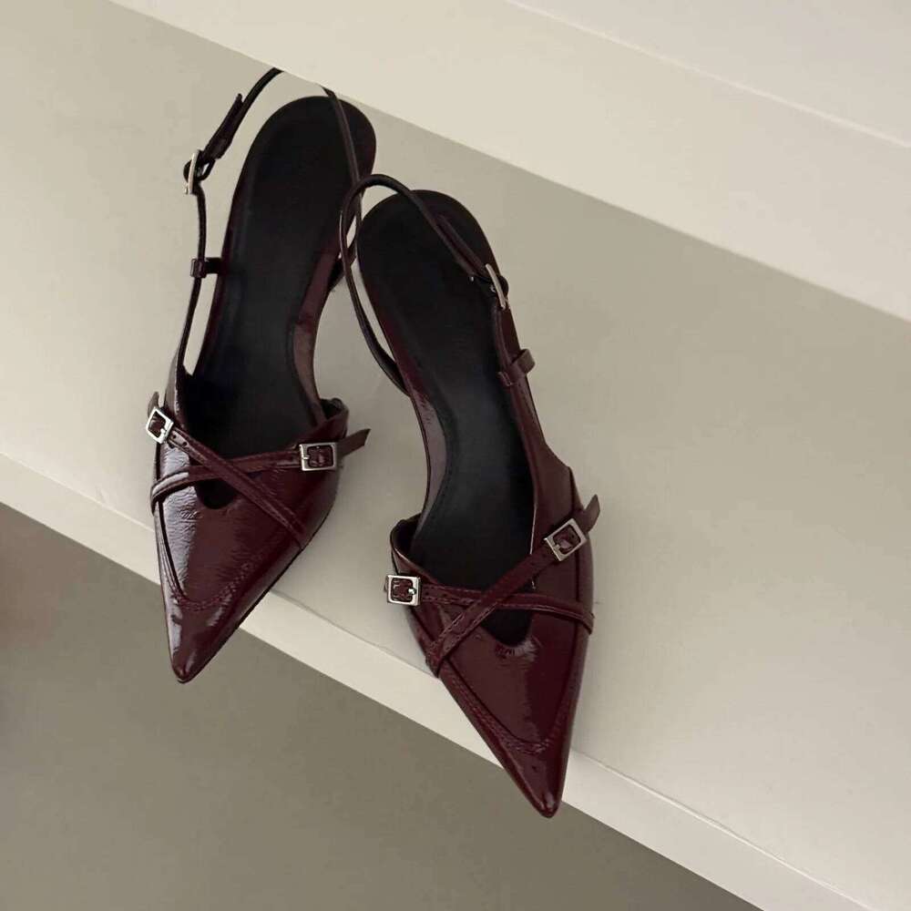 2025 New Women's Jeans Heeled Sandals Pointed High Heel Office Lady Beautiful Women high heels Shoes sandalias mujer