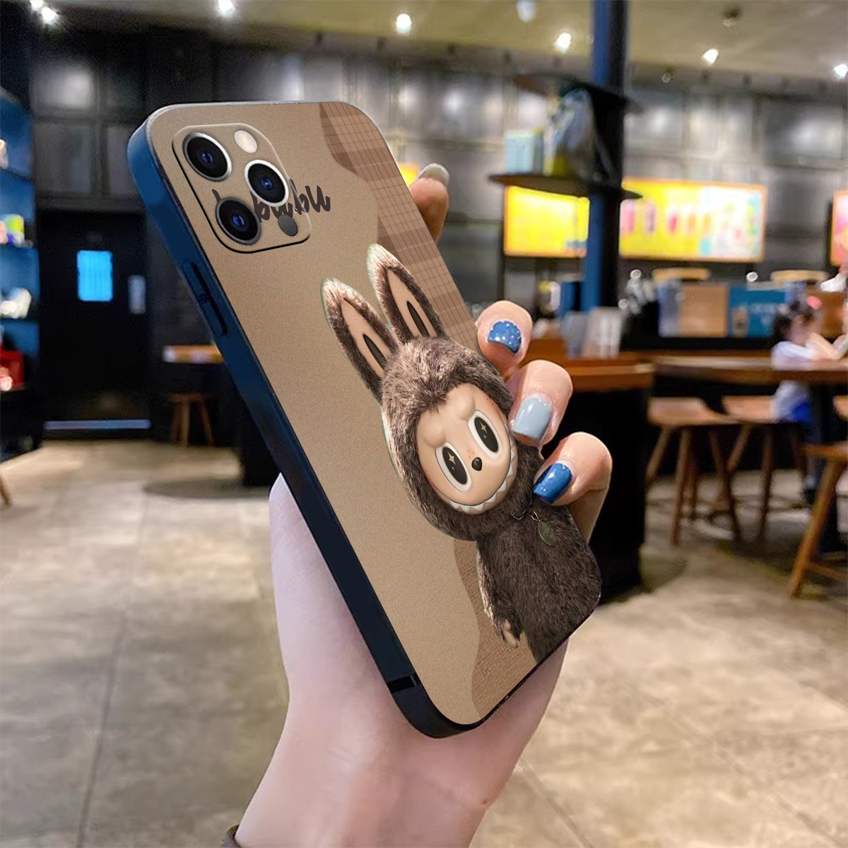 Illuminating Labubu Eared Mobile Accessory: Customized IMDCover Fits Multiple iPhones