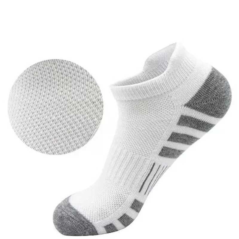 1/6/12 Pairs Men Basketball Sports Socks Fashionable Black White Gray Running Mesh Sweat Absorbing Breathable Leisure Sports Socks Z250610