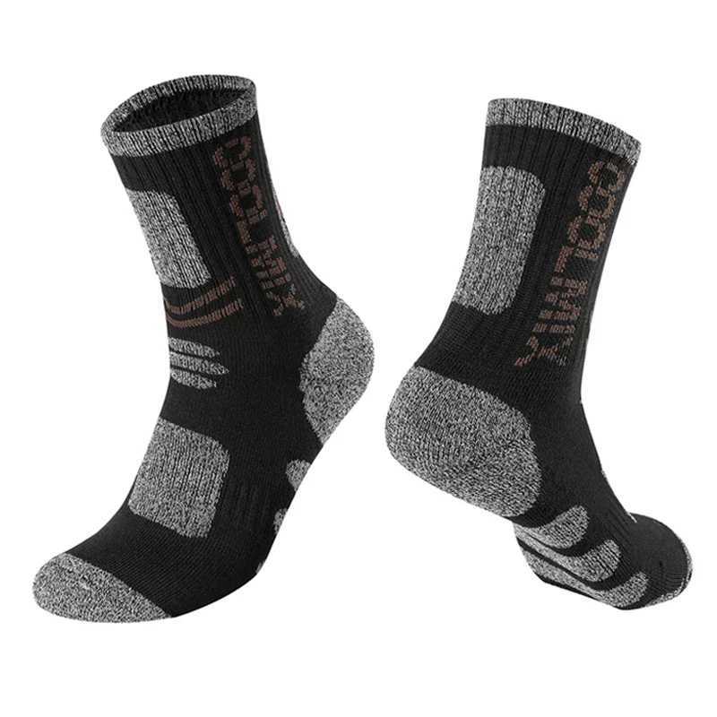Mens Outdoor Sports Socks Suitable for Hiking Mountaineering Sweat Absorption Breathable Pure Cotton Sports Socks Z250610