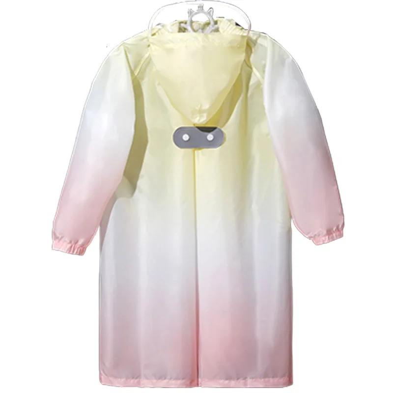 70-170CM Gradient Waterproof Cartoon Raincoat for Children Kindergarten Primary Children Schoolbags Position Poncho Fashion 250611