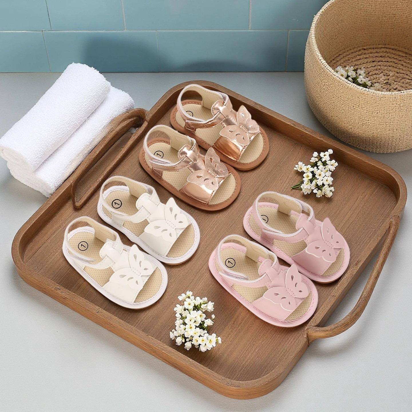 Garden Sandals 0-18M Bow Girl Sandals High Quality Soft Bottom Anti slip Dew Toe Summer Outdoor First Walk 250611