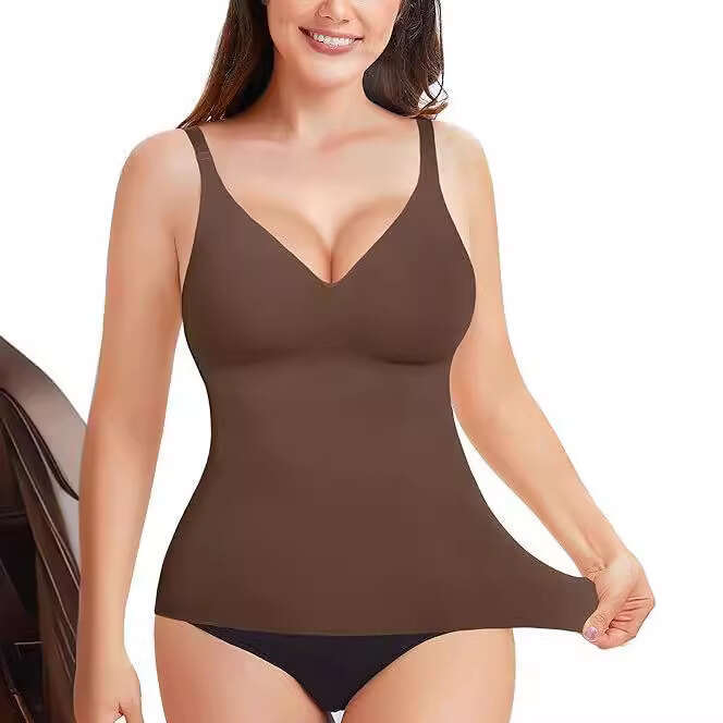 Women's Summer Outerwear With Chest Pads T-Shirt Camisole Style Inner High-Quality Vest B5