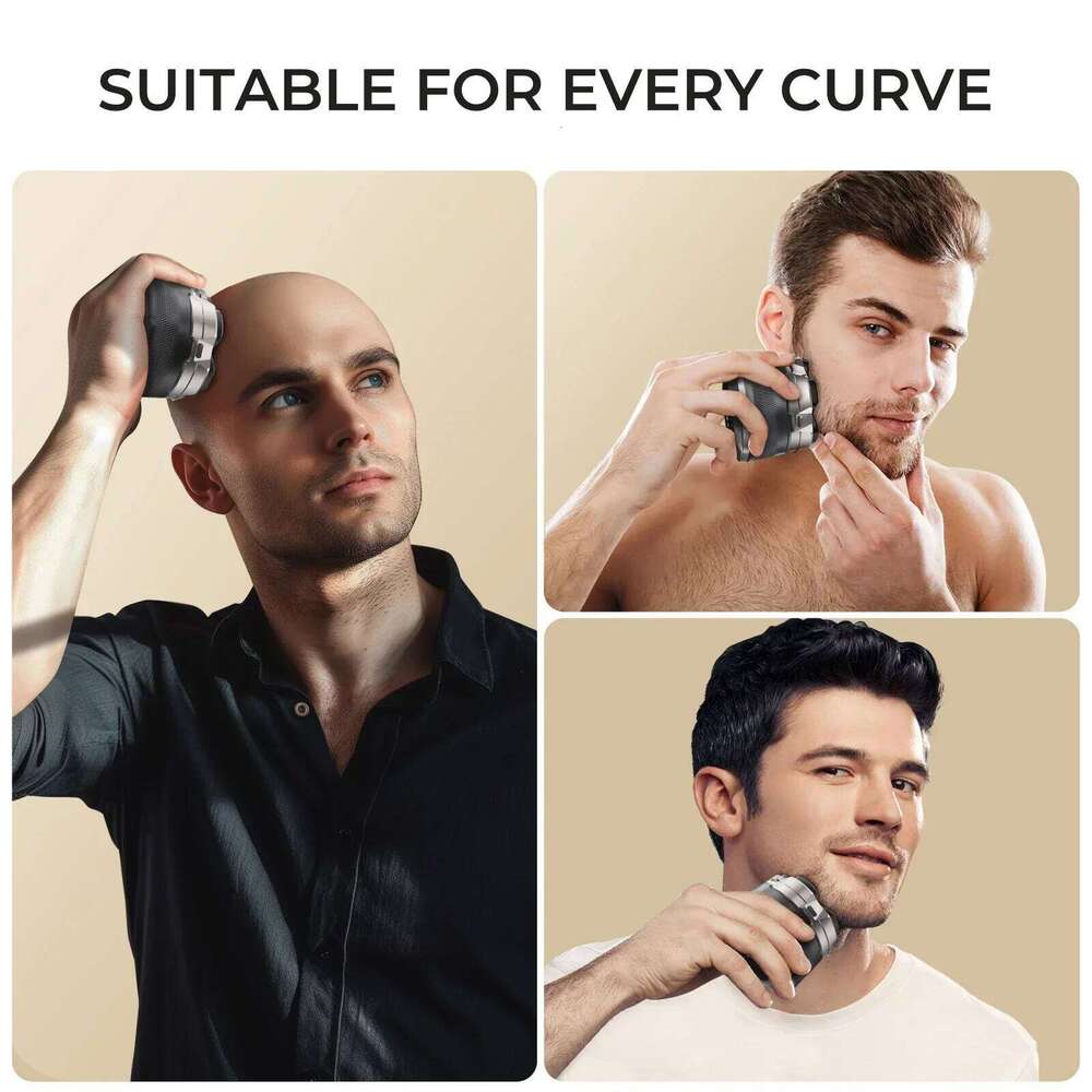 Sweker Head Bald Magnetic Electric Razor For Men Ipx7 Waterproof Rechargeable Shaver