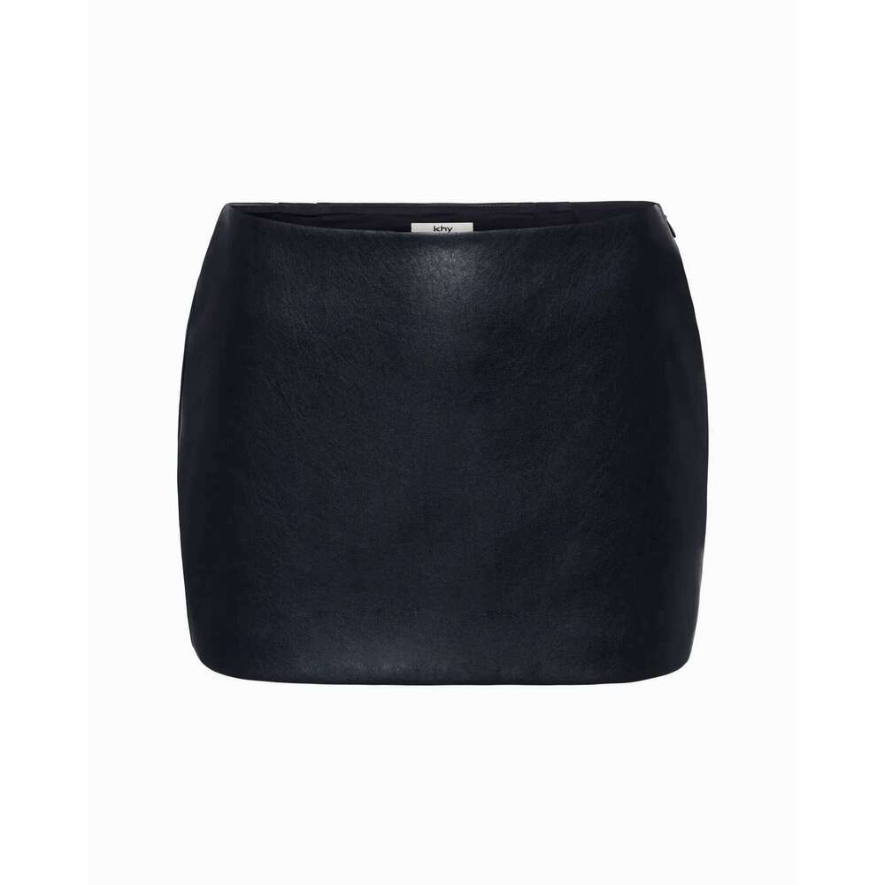 KHY Kylie Artificial Leather Slimming High-Waist Straight Wardrobe Sexy Hot Girl Half Skirt For Women