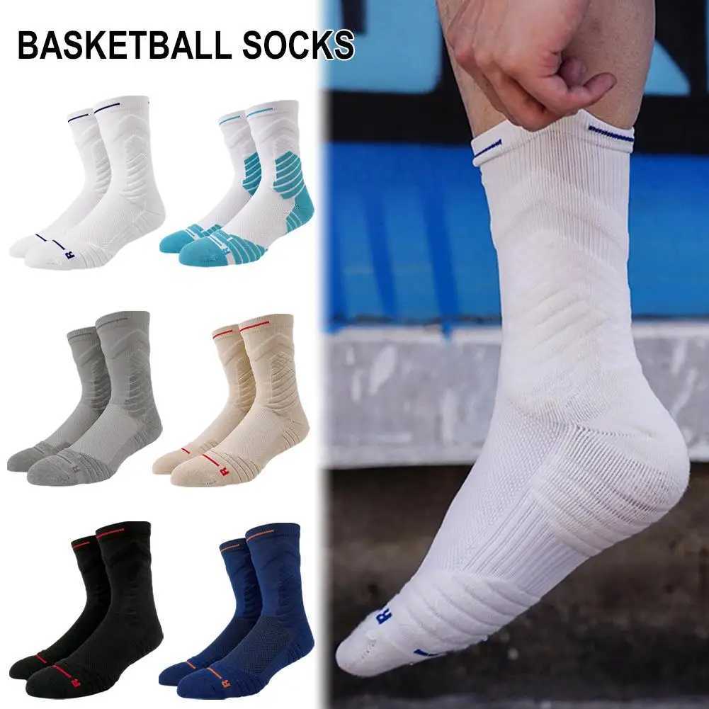 Bullfight 2.0 Mens High-top Sports Towel Basketball Socks Bottom Practical Professional Long-tube Mid-tube Elite Thick Running Z250610