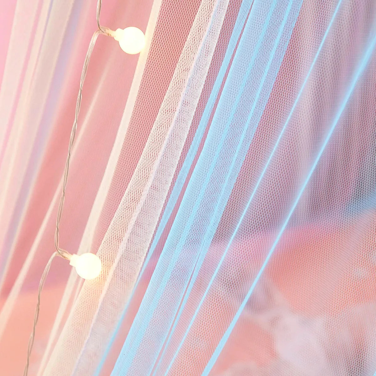 Baby Bedroom Curtain Nets Dome Rainbow Princess Mosquito Net for Crib born Infants Bed Canopy Tent Kids Bedding Room Decor 250604z