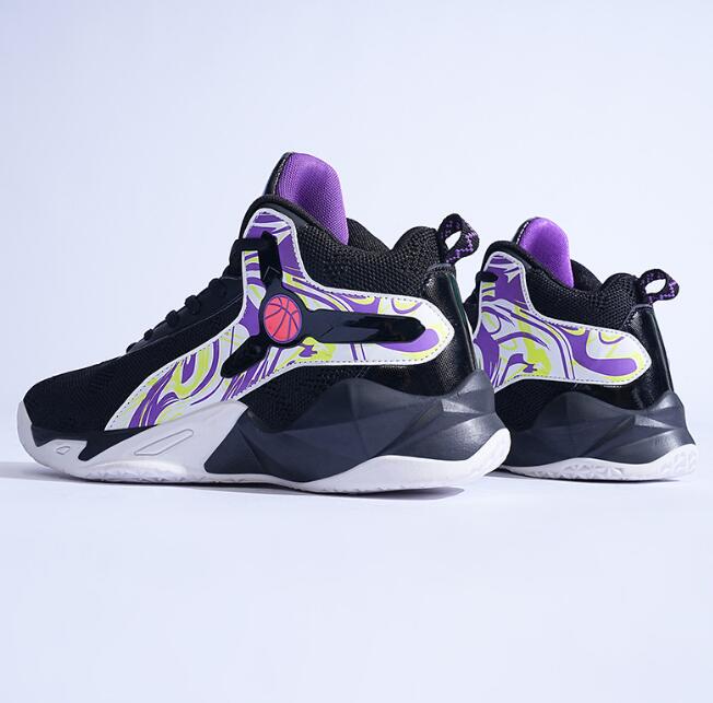 Teenager Basketball Designer Shoes Student Sports Training Competition Actual Friction Sound Anti slip Wear resistant China-Chic Shoes Z 6.7-10