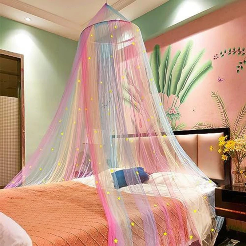 Stylish Bed Net for Girls Large Rainbows Bedroom Create a Magical Perfect Decoration Travel A2UB 250604z