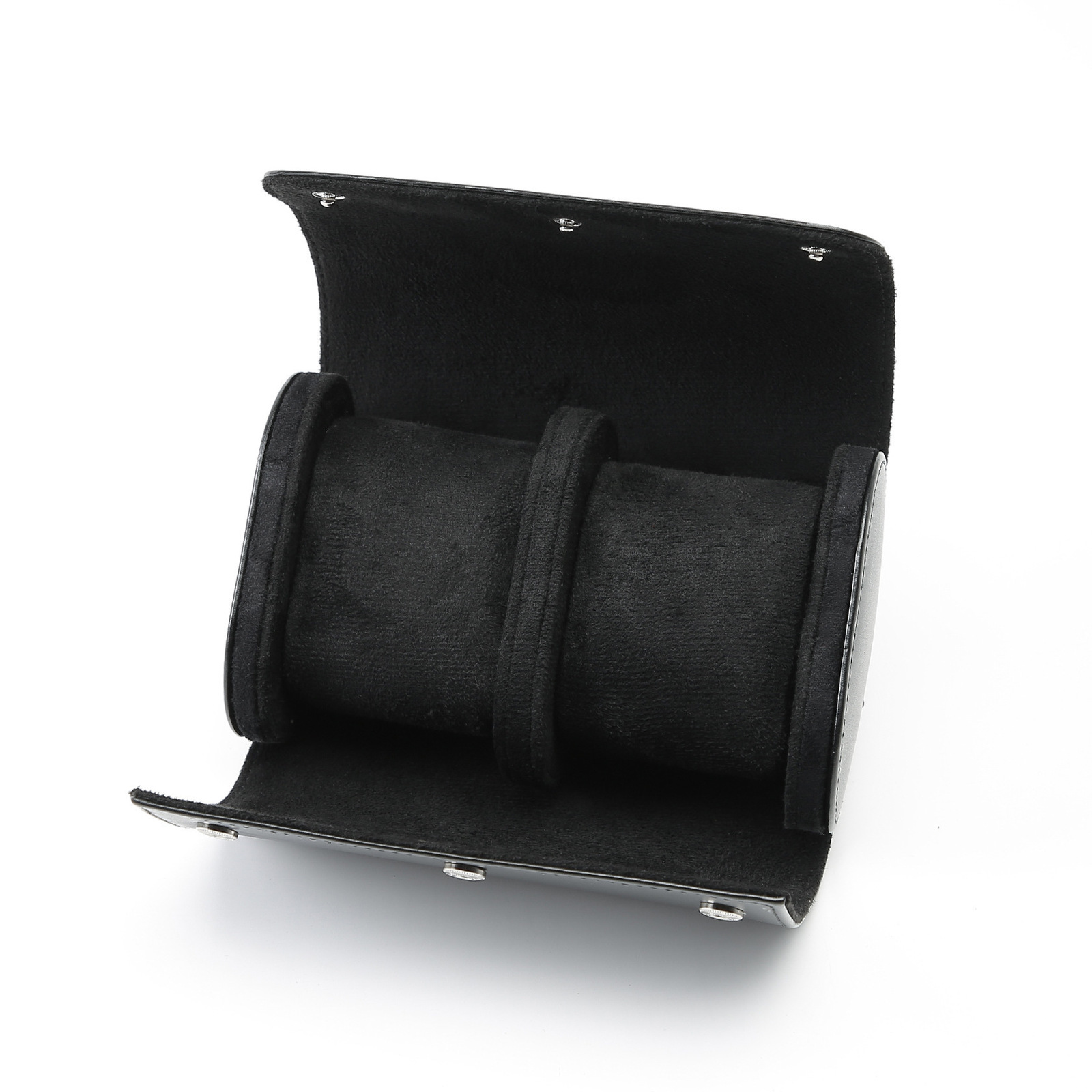 1/2/3-Slot Watch Roll Travel Case Personalized Watch Case Custom Leather Watch Box for Him Engraved Travel Watch Box Mens Gfits 240425