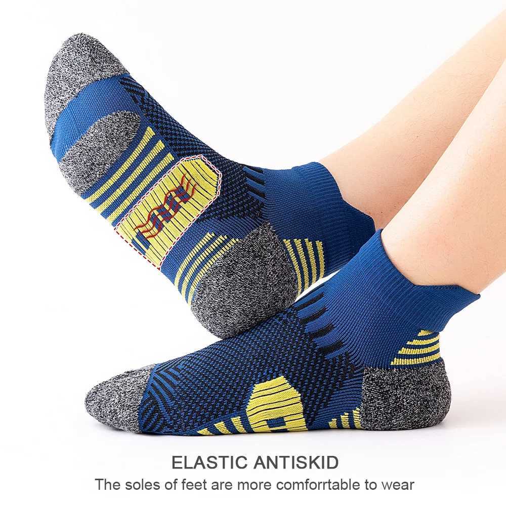 9/3 Pair Professional Fitness Sports Socks Towel Bottom Non-Slip Running Socks Men Women Quick-Drying Basketball Training Sox Z250610