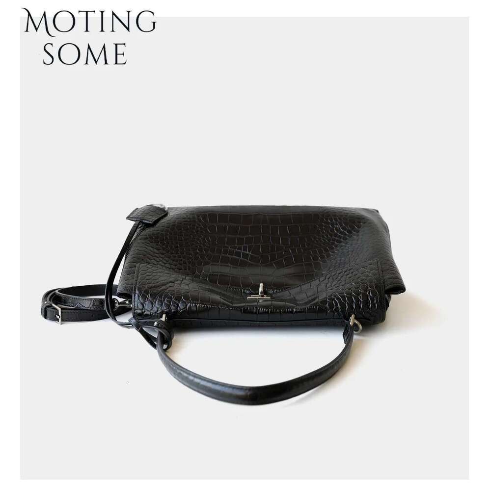 Motingsome Alligator Woman Bags Tote Lady Genuine Leather Shoulder Designer Crocodile Print Messenger Bag