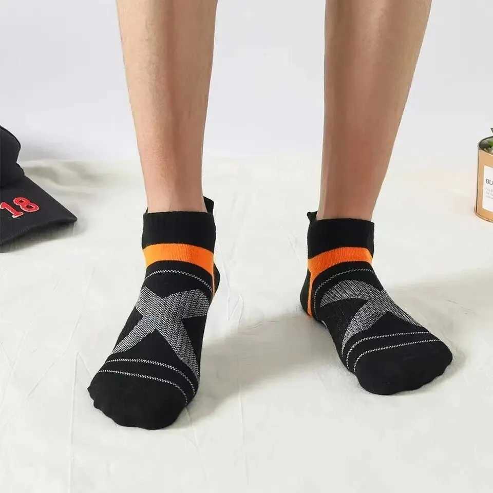 3/5Pairs High Quality Socks Men Outdoor Casual Athletic Socks Short Breathable Black Ankle Socks Run Sports Socks Size38-44 Z250610