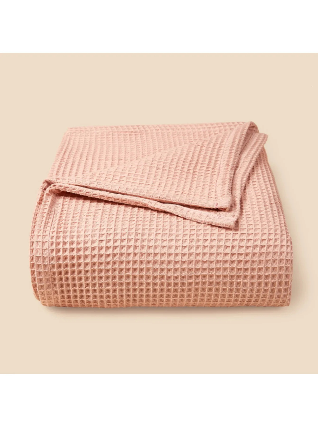 Waffle blanket Personalized Super Soft born Cotton Bedding Knitted Gift Blanket Muslin 250527