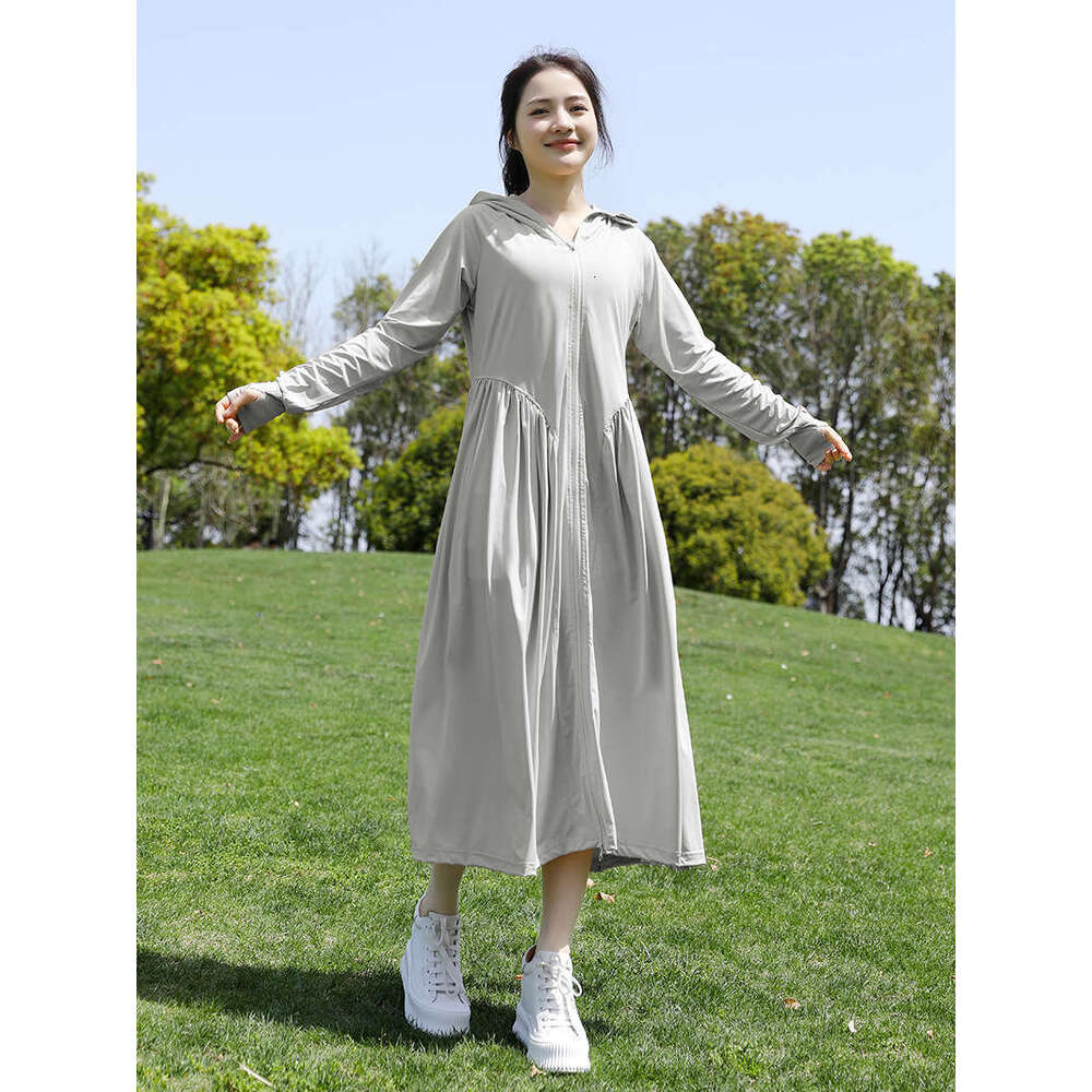 Designer Clothing 2025 Long Full Body For Women, Summer Ice Silk UV Skirt, Slim Fit Jacket With Large Brim Sun Protection Clothing