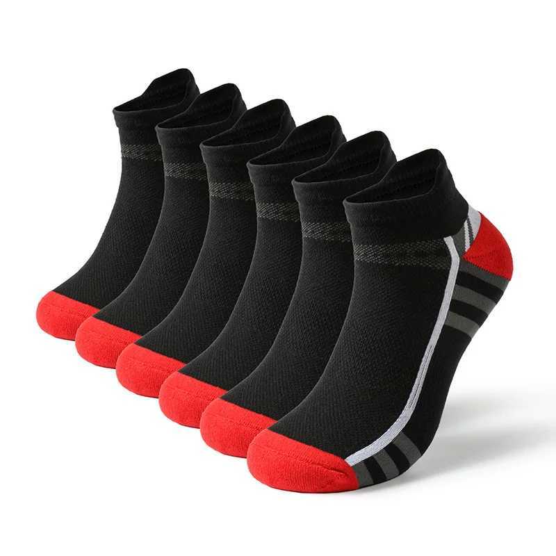 High Quality 6 Pairs Mens Sports Socks Casual Breathable Comfortable Running Man Socks New Plus size EU39-46 Z250610