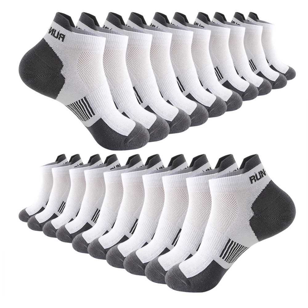10 Pairs Colorful Mens Sports Short Socks Absorb sweat Breathable Mens Summer Mesh Thin Casual Ankle Socks For Man Sox Gift Z250610