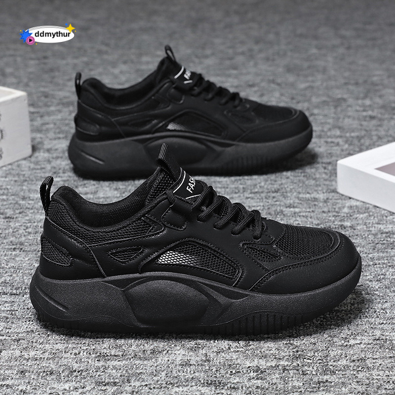 Stepping Comfort Women's Long Standing Without Tired Feet, Spring and Summer All Black Work Shoes, Breathable Non-Slip Mesh Sports Shoes ddmythur