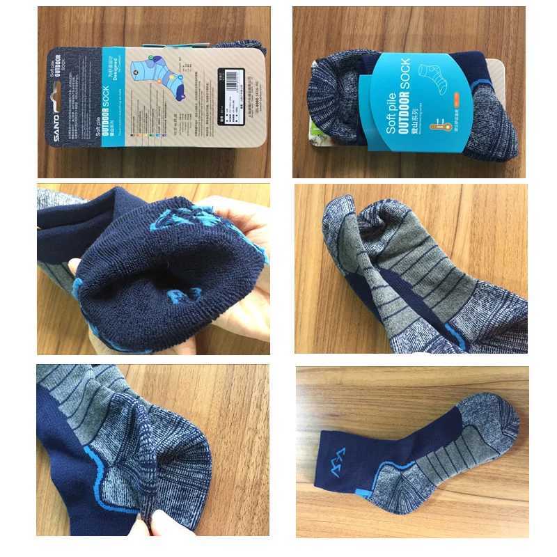 Outdoor 2023 Ski Winter Coolmax Cotton Warm Socks Quick-Drying Women Hiking Skiing Sports Thermal Socks For Men Thermosocks Z250610