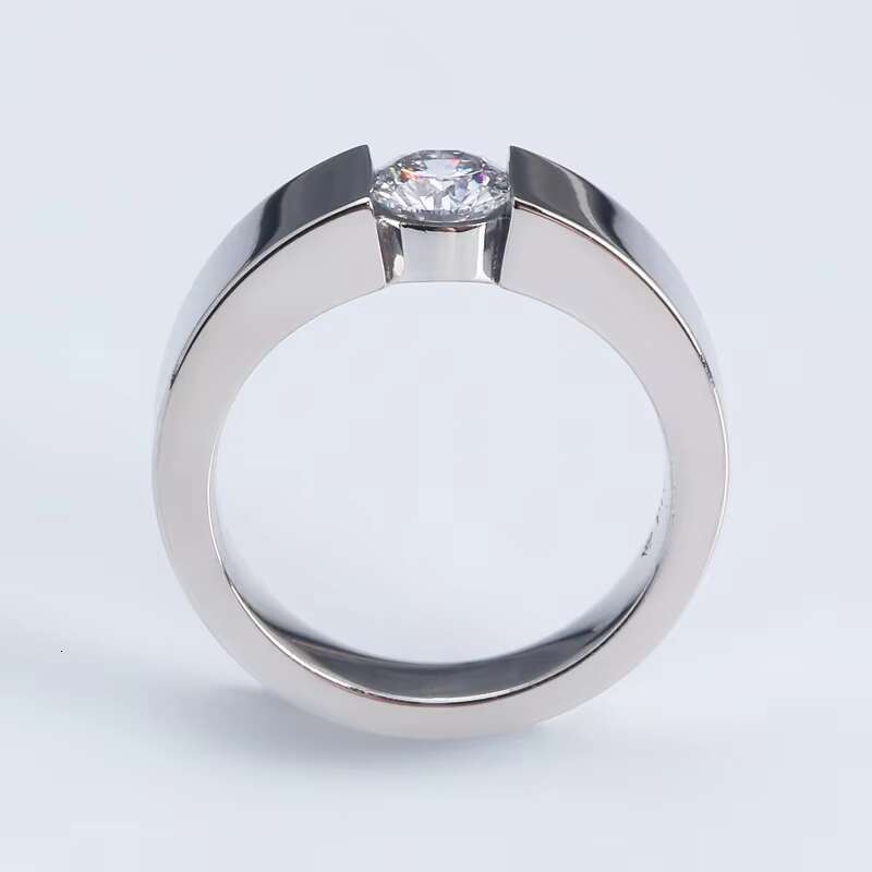 Classic 925 Sterling Silver Lab Diamond Engagement Ring Designer Moissanite Promise Wedding Proposal for Women Ladies