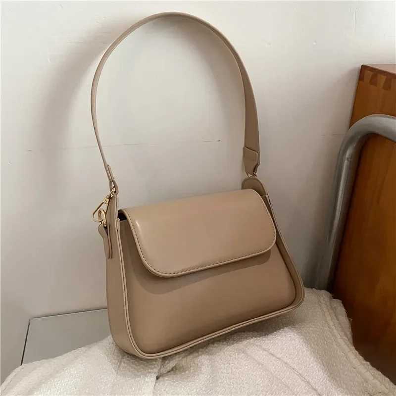 Chic Simple Small Flap Shoulder Bags For Women Solid Color Pu Leather Handbag Clutch Lady Crossbody Purse Messenger BagXJ250610