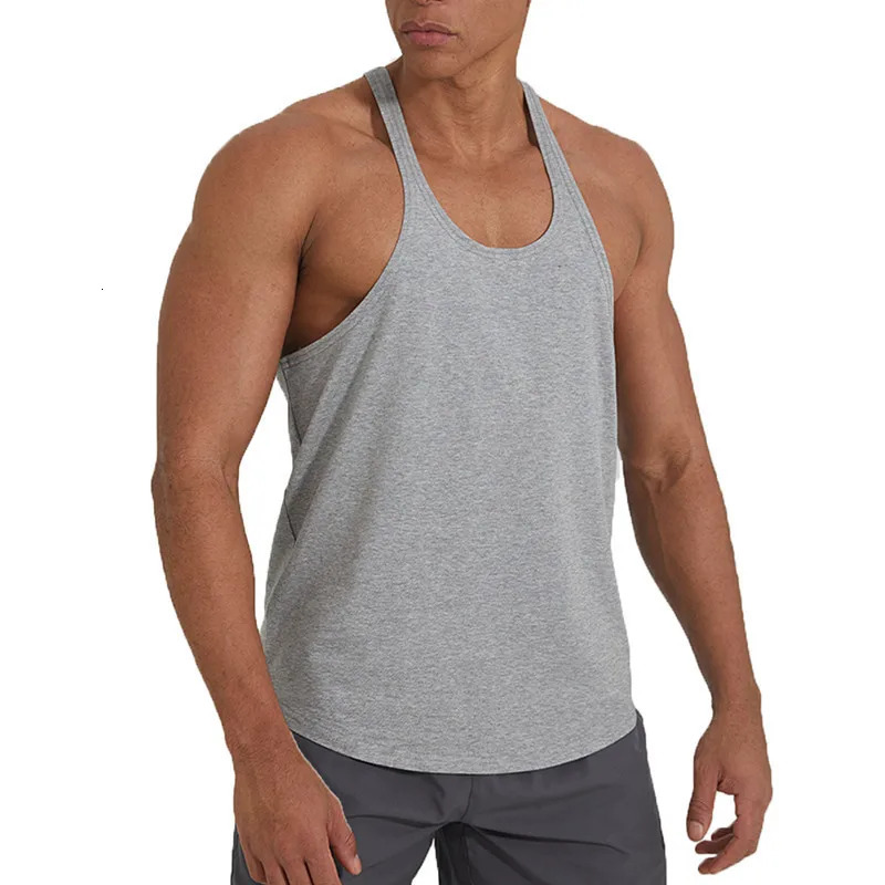 Mens Sports Fitness Tank Top Summer GYM Training Undershirt Running Basketball Quick Drying Breathable loose men tops 250609