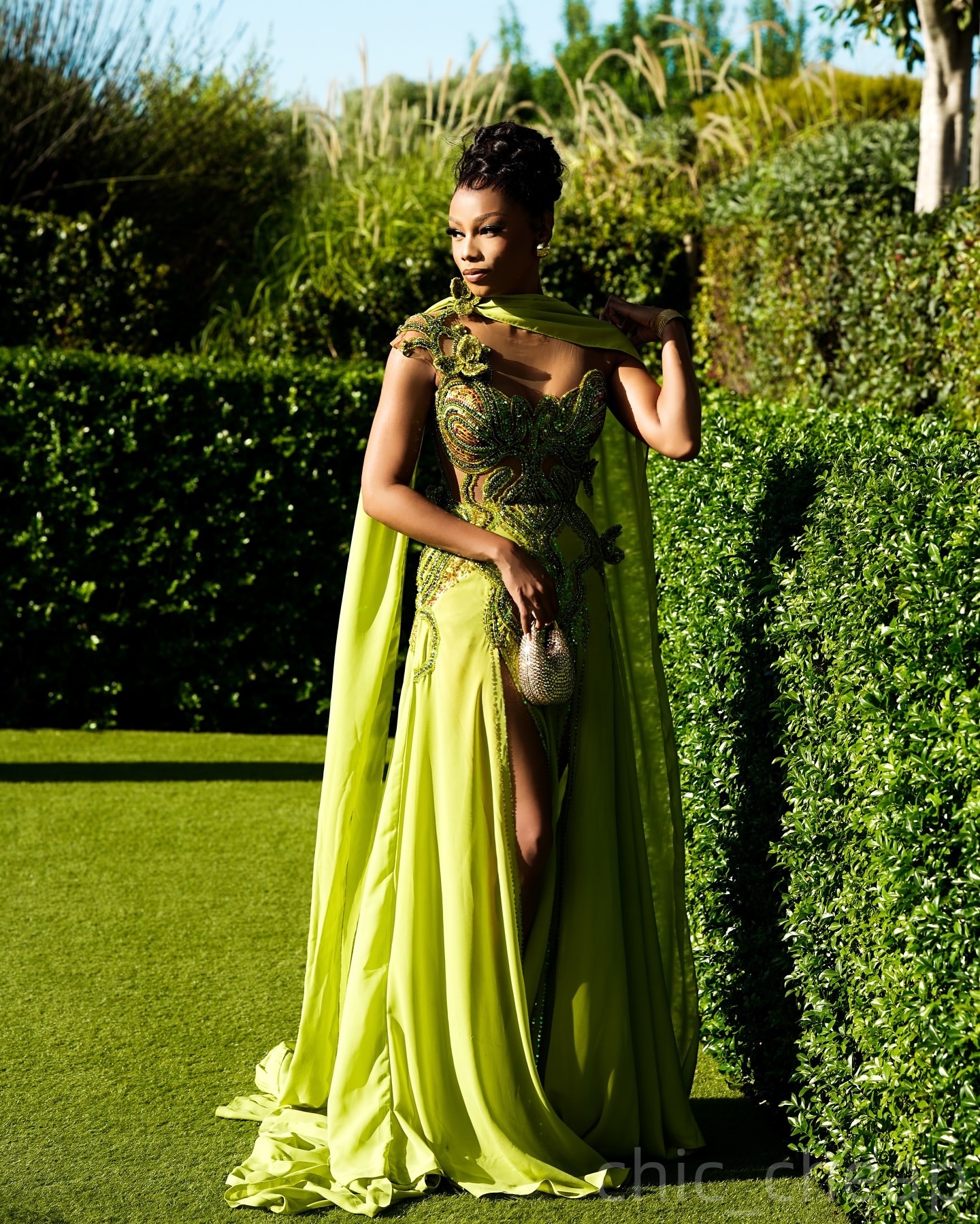 Green Mermaid Prom Dresses 2025 Sequined Lace Chiffon Sheer Neck Evening Formal Party Second Birthday Engagement Gowns Plus Size Dress For Special Occ