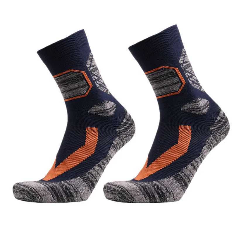 Winter Thermal Men Ski Socks Cotton Spandex Sports Snowboard Running Hiking Socks Wearable Thermosocks cycling socks Z250610