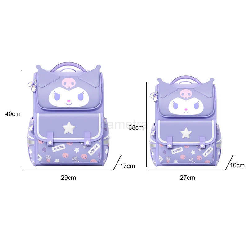 Sanrio Sanrioed Anime Kuromi Melody Cinnamoroll Hello Kitty Large Capacity Backpack Cute Schoolbag Cartoon Student Shoulder Bag Gift XJ250611