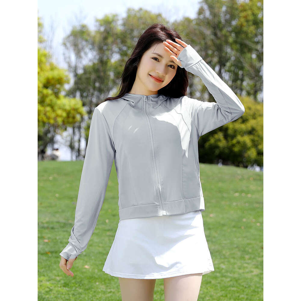 Designer Clothing 2025 Slim Fit Ice Silk Sun Jacket For Women, Summer UV Protection Clothing, 2025 New Outdoor Cardigan Coat Top