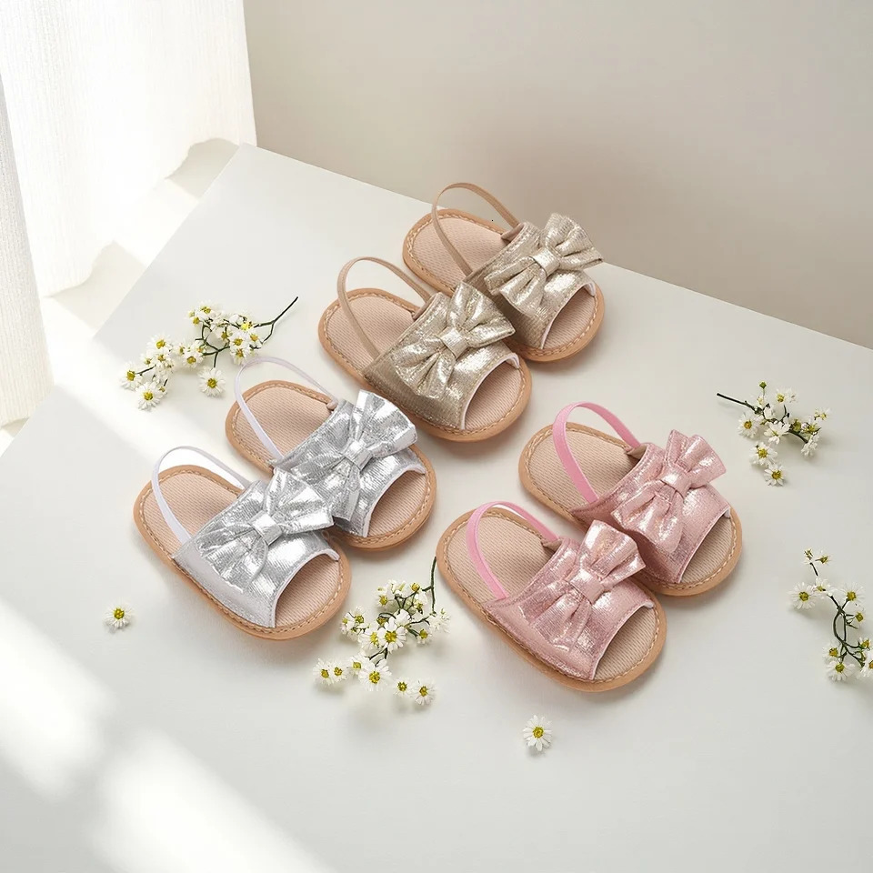 Summer Infant Baby Girls Sandals Cute Toddler Shoes Big Bow Princess Casual Single Shoes Baby Girls Shoes 0-18M 250611